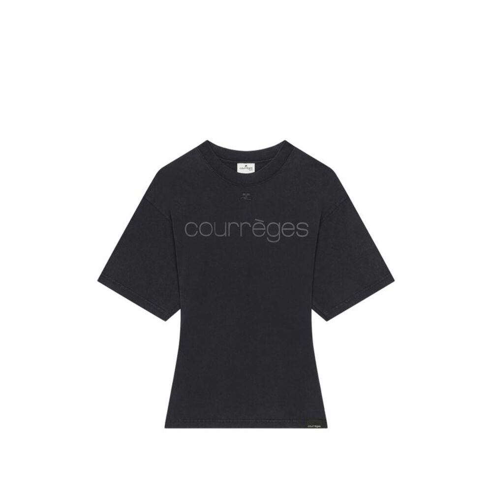 Courrèges Black T-Shirts & Vests - T-Shirts Men